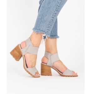 Sorel Heel Nadia Sandal In Dove